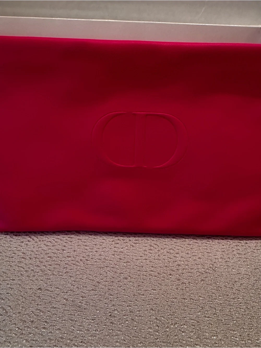 Dior Red/Pink Travel Pouch